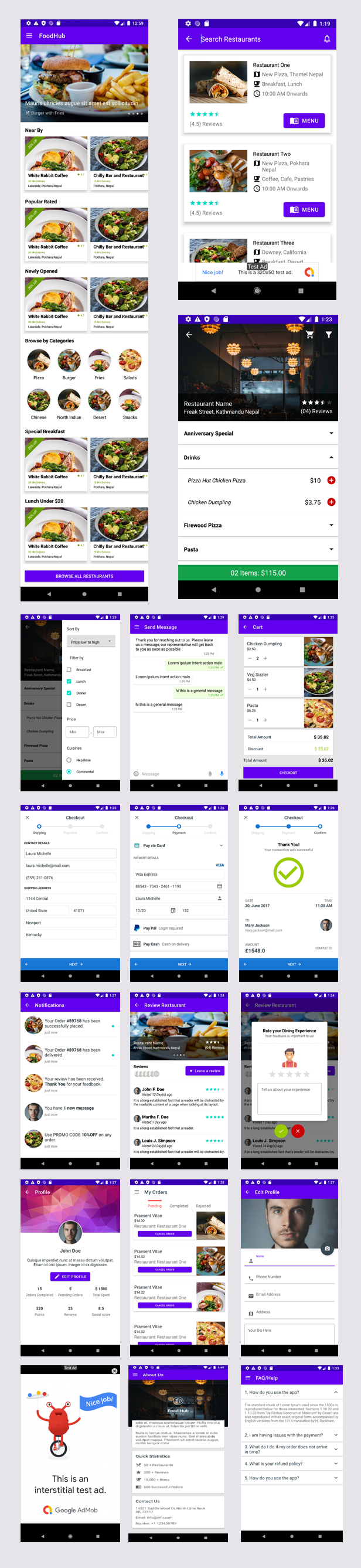 KhanaQuest - A complete Restaurant/Cafe UI Tempalte