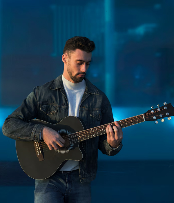 man with guitar